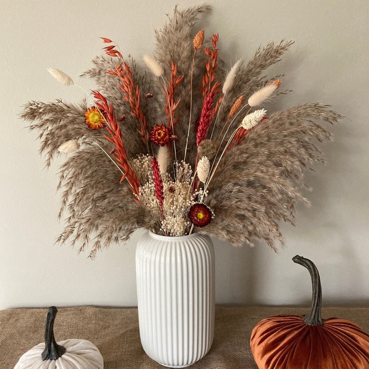 Autumn Pampas Dried Flowers - 60cm - Norfolk Pampas