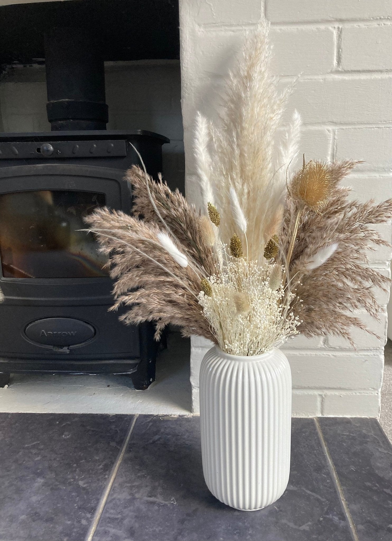 Gold Large Natural Pampas Bouquet 70cm - Special Edition! - Norfolk Pampas