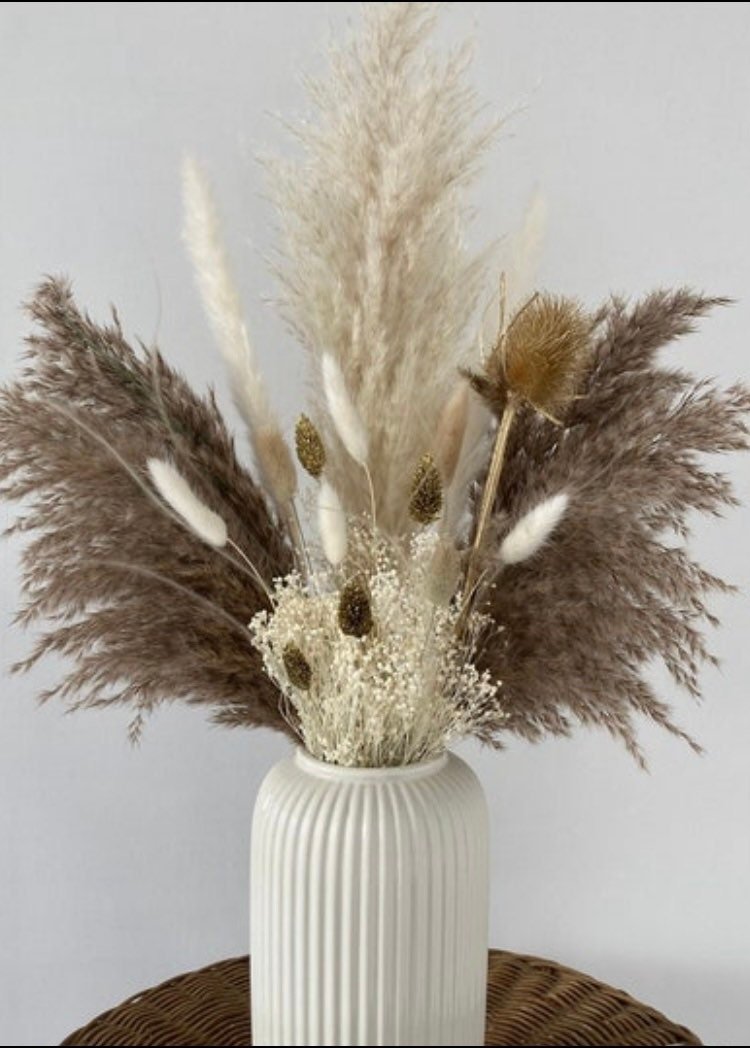 Gold Large Natural Pampas Bouquet 70cm - Special Edition! - Norfolk Pampas