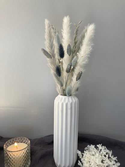 Grey Dried Flower Letterbox Bouquet - 50cm - Norfolk Pampas