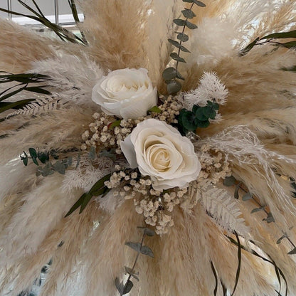 Large Pampas Cloud with Eucalyptus - 80cm - Norfolk Pampas