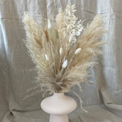 'Nudes' Neutrals and whites Bouquet - 70cm - Norfolk Pampas